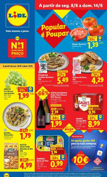 Folheto Lidl - 8.6.2026 - 14.6.2026.