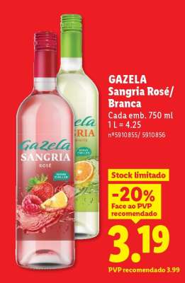 Gazela Sangria Rosé/Branca