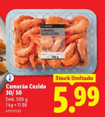 Camarão Cozido 30/50