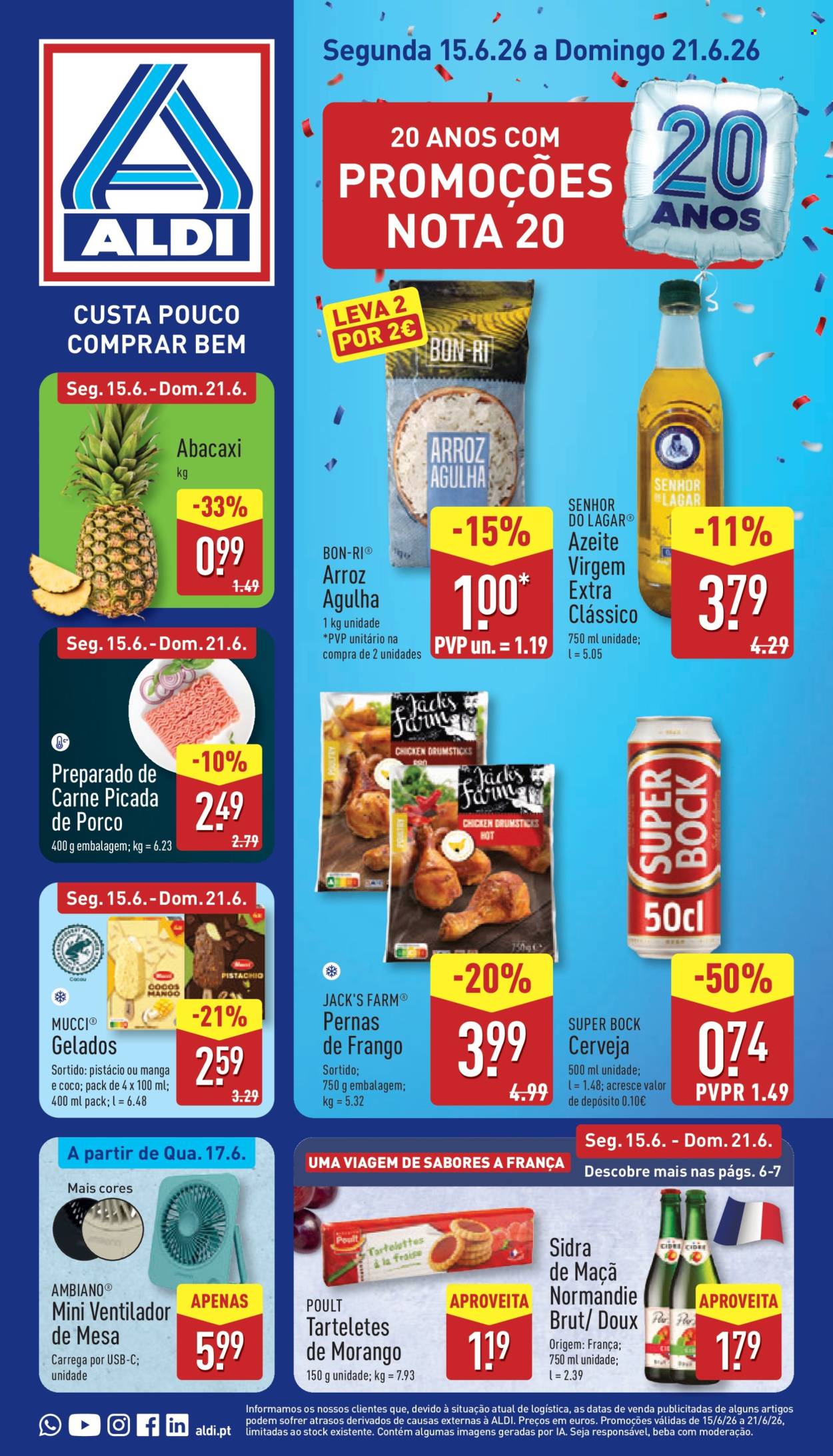 Folheto Aldi - 15.6.2026 - 21.6.2026. Página 1