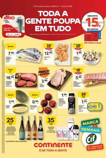 Folheto Continente Bom Dia - 9.6.2026 - 15.6.2026.