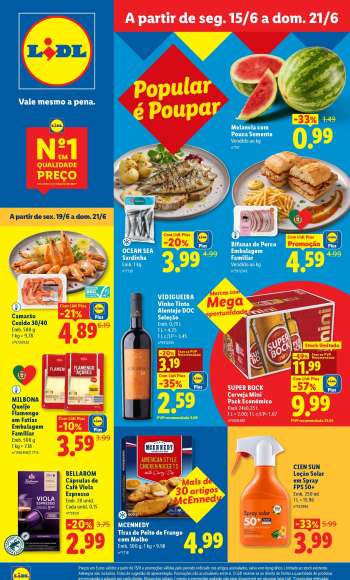 Folheto Lidl - 15.6.2026 - 21.6.2026.