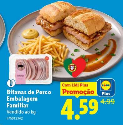 Bifanas de Porco Embalagem Familiar