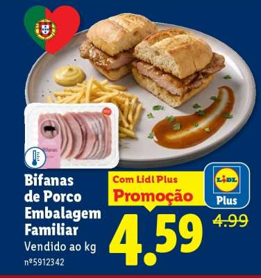 Bifanas de Porco Embalagem Familiar
