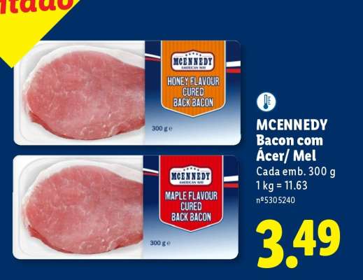 McEnnedy Bacon com Ácer/ Mel