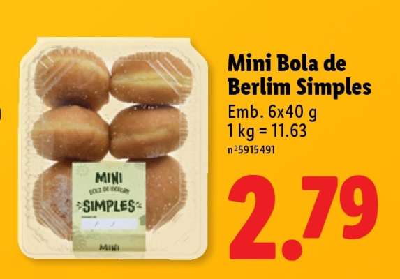 Mini Bola de Berlim Simples