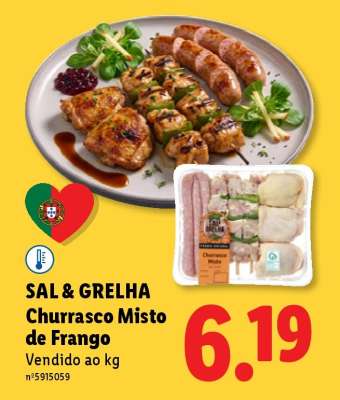 SAL & GRELHA Churrasco Misto de Frango