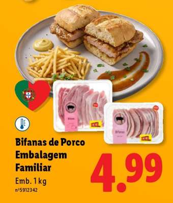 Bifanas de Porco Embalagem Familiar