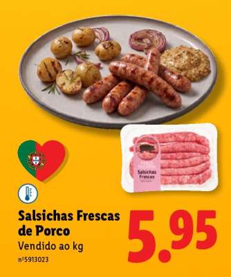 Salsichas Frescas de Porco