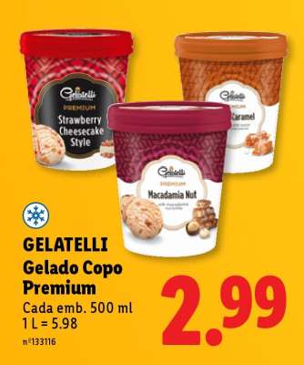 Gelatelli Gelado Copo Premium