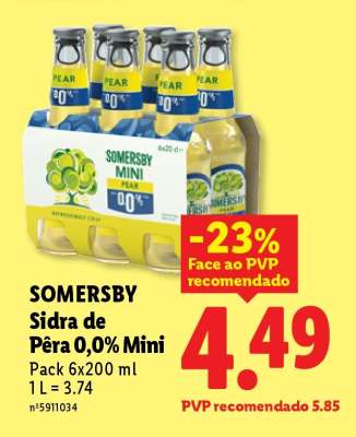SOMERSBY Sidra de Pêra 0,0% Mini