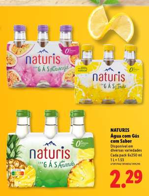 NATURIS Água com Gás com Sabor