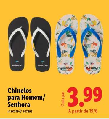 Chinelos para Homem/Senhora