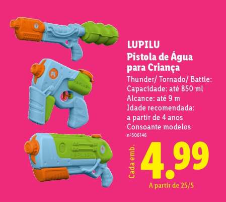 LUPILU Pistola de Água para Criança