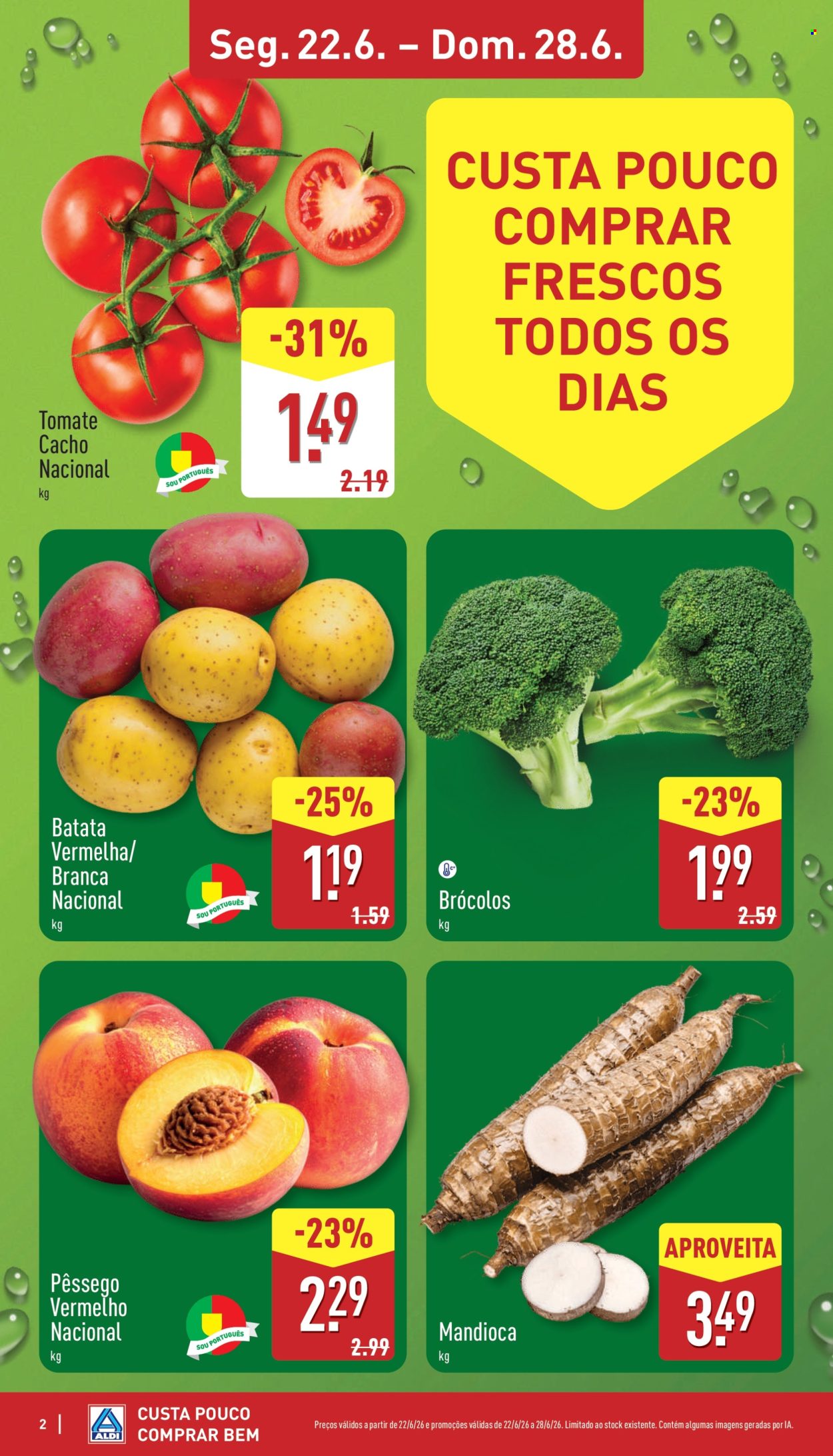 Folheto Aldi - 22.6.2026 - 28.6.2026. Página 2