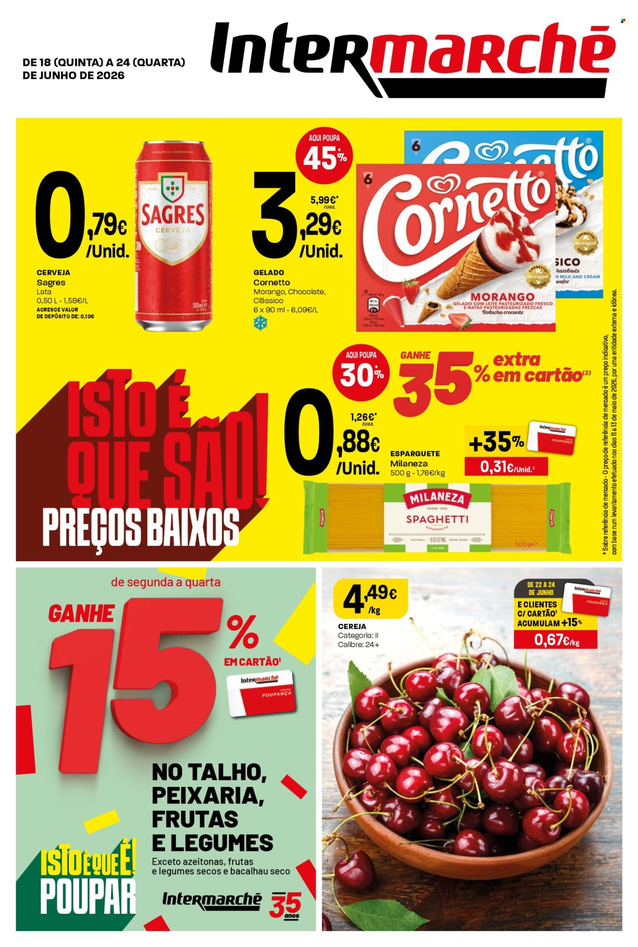 Folheto Intermarché - 18.6.2026 - 24.6.2026. Página 1