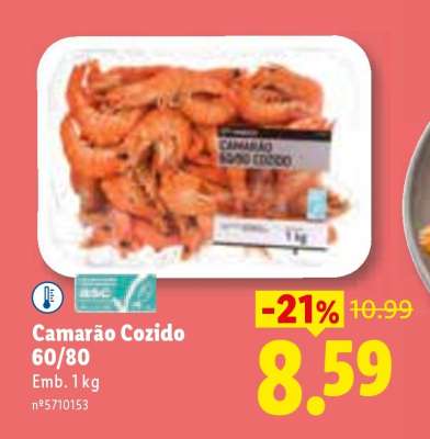 Camarão Cozido 60/80