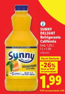 SUNNY DELIGHT Refrigerante Califórnia