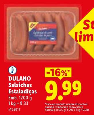 Dulano Salsichas Estaladiças
