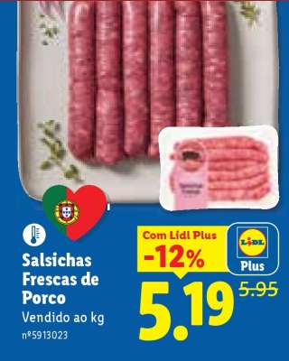 Salsichas Frescas de Porco