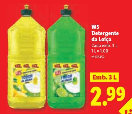 W5 Detergente da Loiça