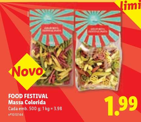 FOOD FESTIVAL Massa Colorida