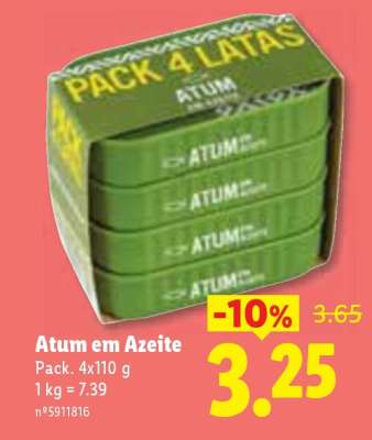 Atum em Azeite