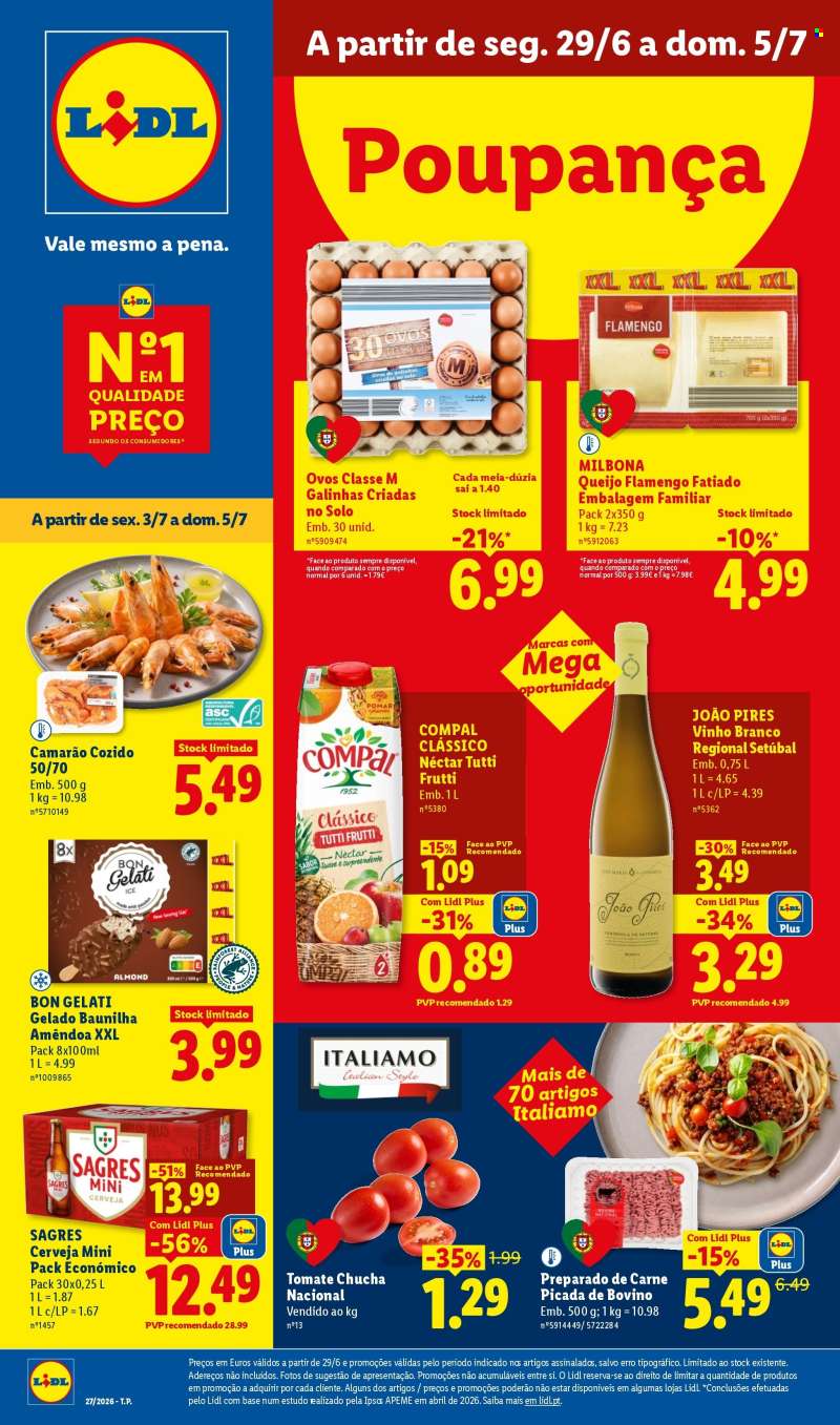 Folheto Lidl - 29.6.2026 - 5.7.2026.