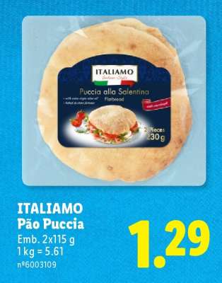 ITALIAMO Pão Puccia