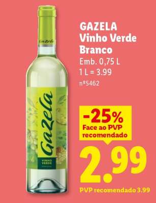 GAZELA Vinho Verde Branco