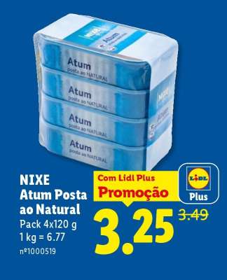 NIXE Atum Posta ao Natural