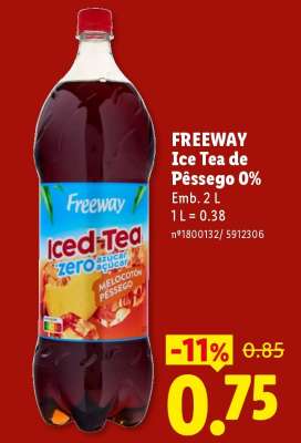 FREEWAY Ice Tea de Pêssego 0%
