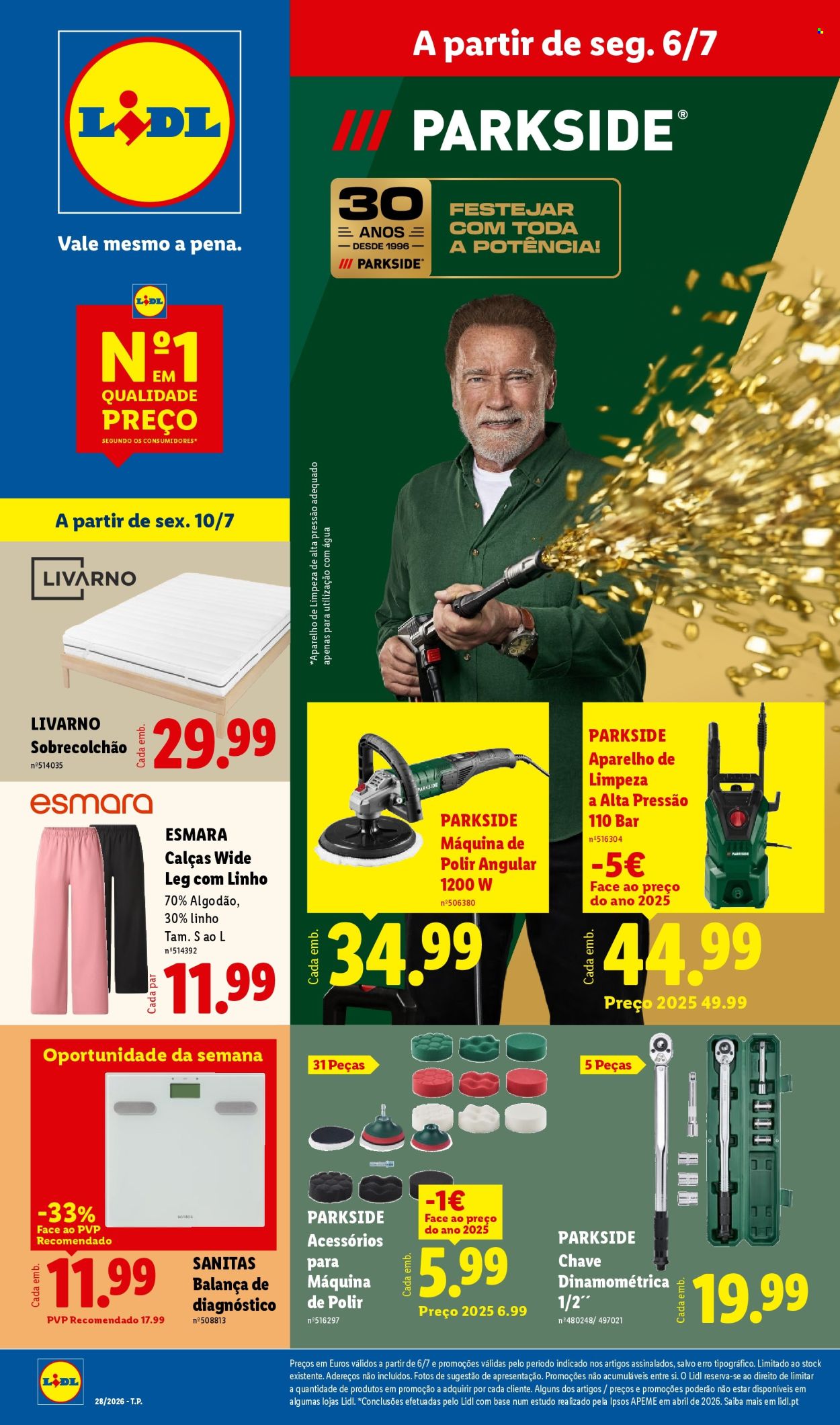 Folheto Lidl - 6.7.2026 - 10.7.2026. Página 1