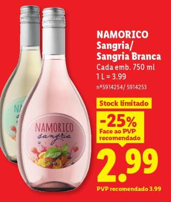 NAMORICO Sangria/ Sangria Branca