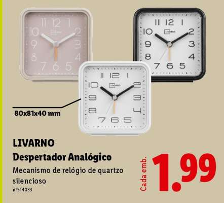 LIVARNO Despertador Analógico