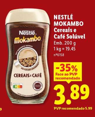 NESTLÉ MOKAMBO Cereais e Café Solúvel