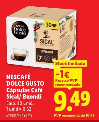 NESCAFÉ DOLCE GUSTO Cápsulas Café Sical/Buondi