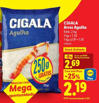Cigala Arroz Agulha