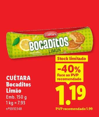 CUÉTARA Bocaditos Limão