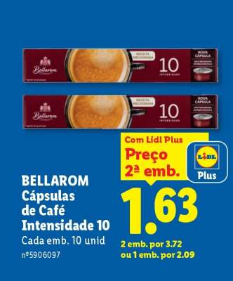 Bellarom Cápsulas de Café Intensidade 10