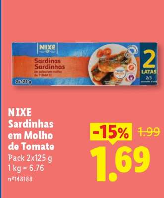 NIXE Sardinhas em Molho de Tomate