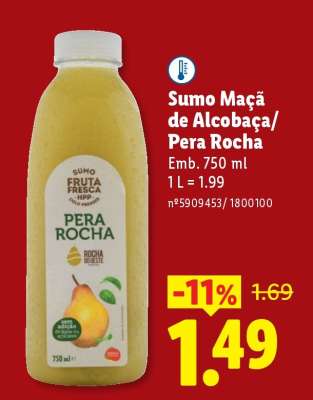 Sumo Maçã de Alcobaça/Pera Rocha