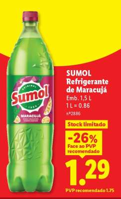 SUMOL Refrigerante de Maracujá