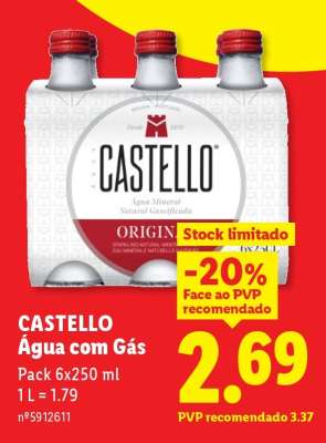 CASTELLO Água com Gás