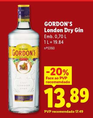 GORDON'S London Dry Gin