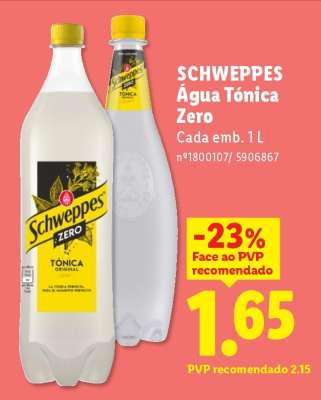 Schweppes Água Tónica Zero