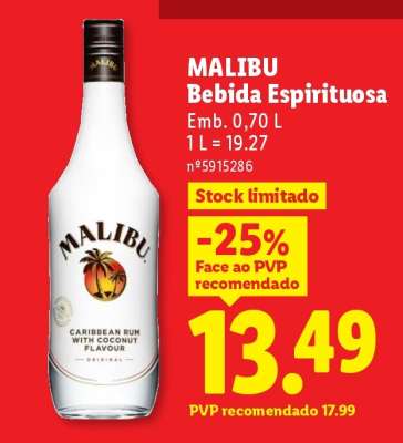 MALIBU Bebida Espirituosa
