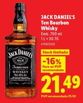 JACK DANIEL'S Ten Bourbon Whisky