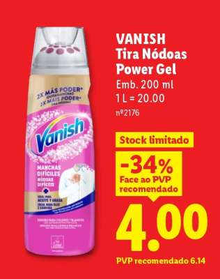 Vanish Tira Nódoas Power Gel