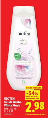 BIOTEN Gel de Banho White Musk